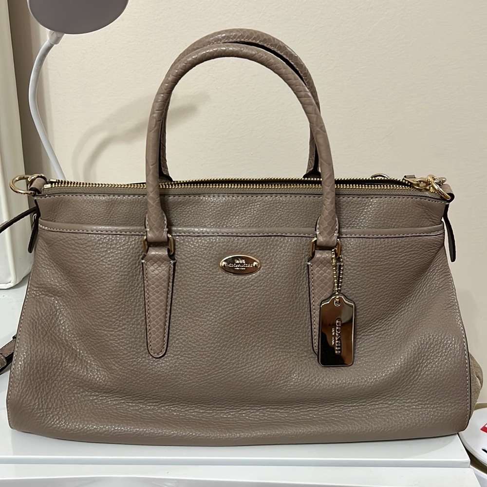 Coach bag, stone color